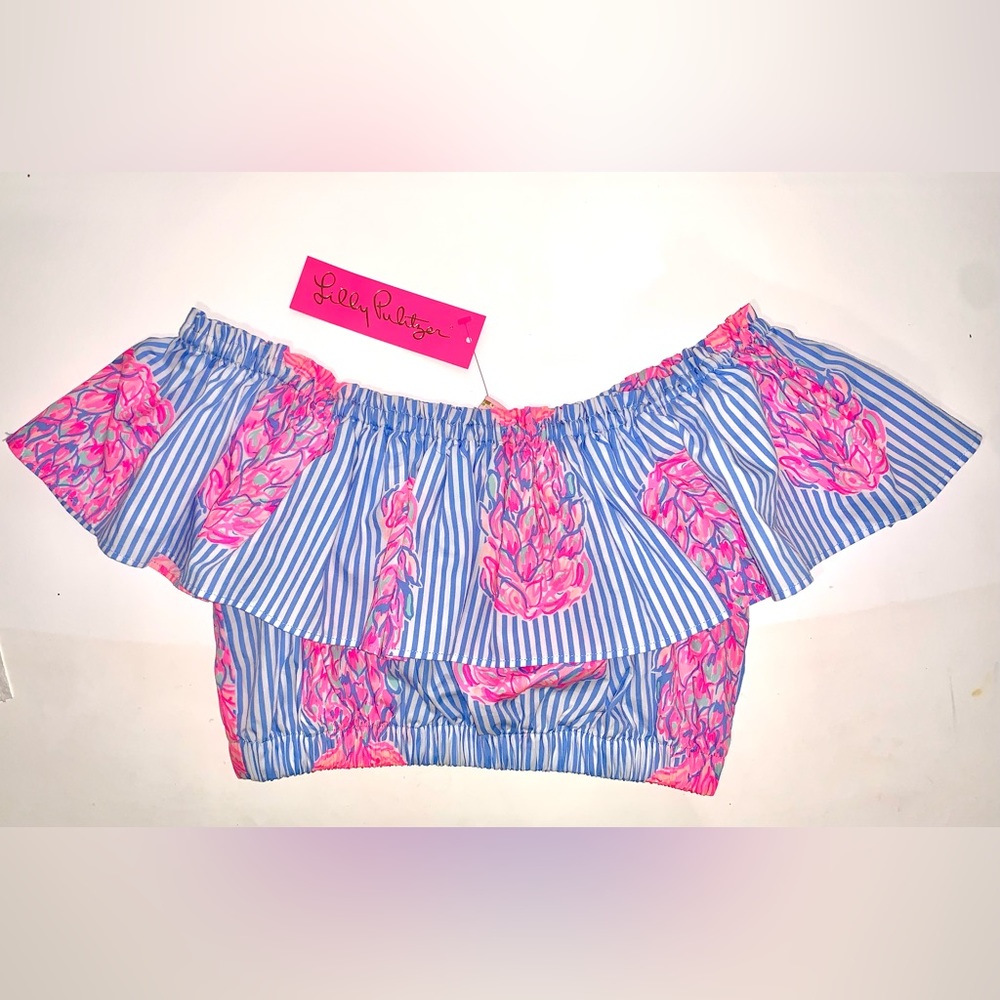 ❣️SOLD Lilly Pulitzer NWT Larissa Top Rum Swizzle Size 2 Holy Grail! VHTF!